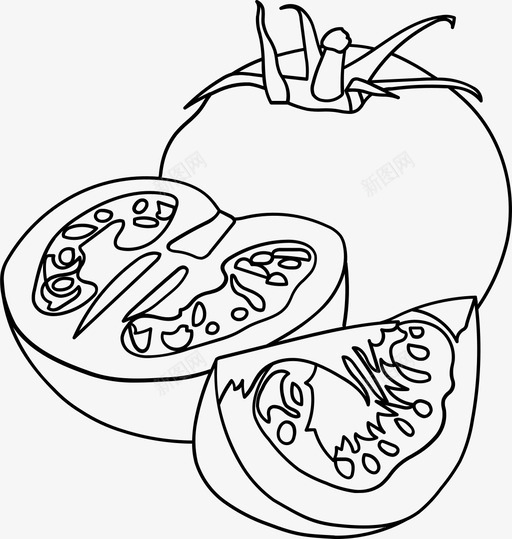 番茄烹饪酱汁图标svg_新图网 https://ixintu.com 水果和蔬菜概述 烹饪 番茄 蔬菜 酱汁