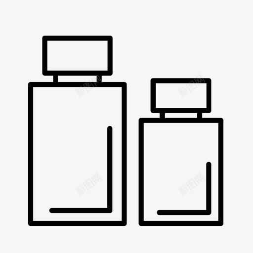 香水瓶子古龙水图标svg_新图网 https://ixintu.com 化妆品 古龙水 瓶子 香水