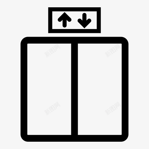 电梯楼层楼梯图标svg_新图网 https://ixintu.com 标志 楼层 楼梯 电梯