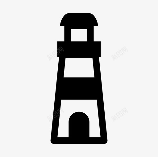 灯塔海洋大海图标svg_新图网 https://ixintu.com 假期 大海 暑假填充图标集 海岸 海洋 灯塔