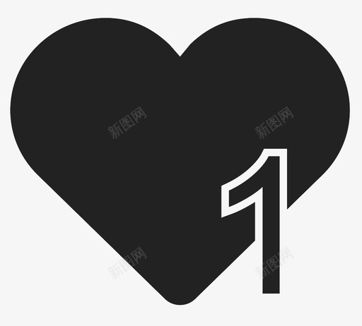 爱心等级1svg_新图网 https://ixintu.com 爱心等级1