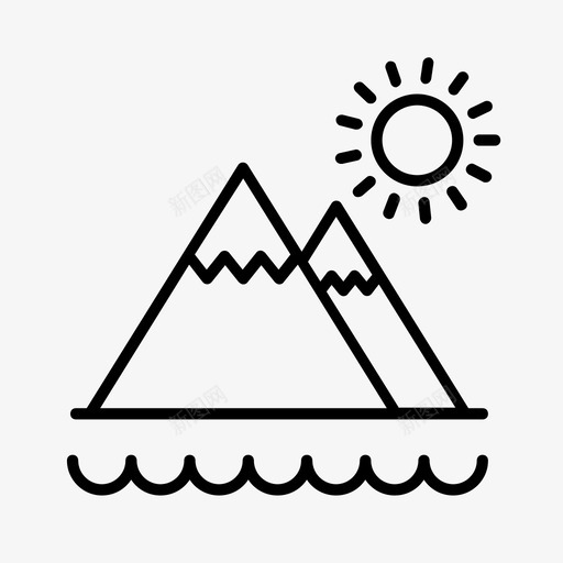 风景冒险阿尔卑斯山图标svg_新图网 https://ixintu.com 冒险 河流 钓鱼 阿尔卑斯山 风景