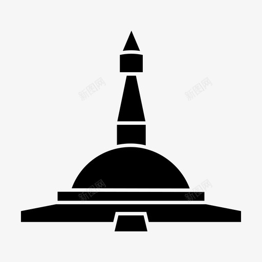 加德满都建筑地标图标svg_新图网 https://ixintu.com 加德满都 地标 建筑 旅游 纪念碑 首都世界地标符号