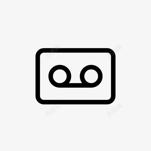 磁带音频音乐图标svg_新图网 https://ixintu.com 唱片 用户界面 用户界面100 磁带 音乐 音频