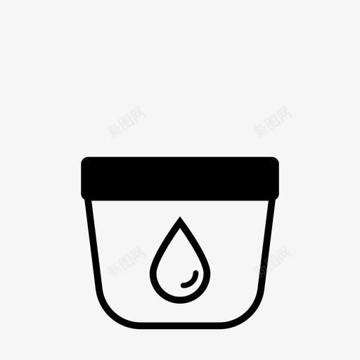 保湿霜眼霜面霜图标svg_新图网 https://ixintu.com 保湿霜 化妆品 晚霜 眼霜 面霜