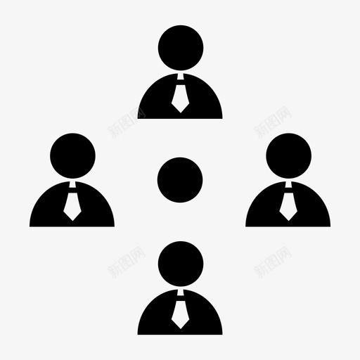 商人商业团体人员图标svg_新图网 https://ixintu.com 人员 商业团体 商人 团队 工作流程