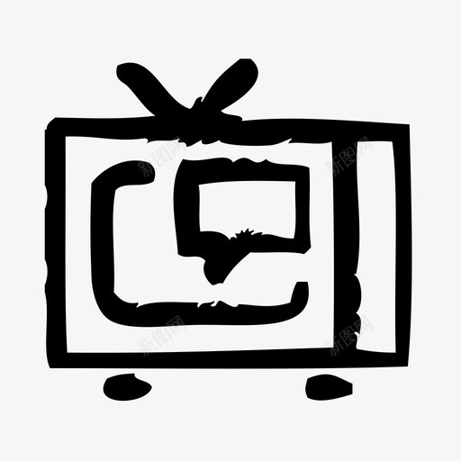 电视广告代理商业图标svg_新图网 https://ixintu.com 代理 商业 概述 电视广告 营销 销售