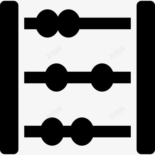算盘教育学习图标svg_新图网 https://ixintu.com 学习 教育 算盘