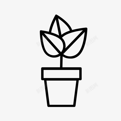 植物农业花卉图标svg_新图网 https://ixintu.com 农业 园艺 植物 花卉