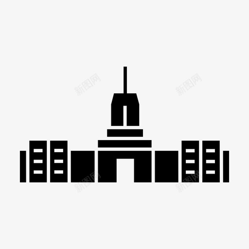 俄勒冈州建筑地标图标svg_新图网 https://ixintu.com 俄勒冈州 地标 建筑 旅游 纪念碑 首都世界地标符号