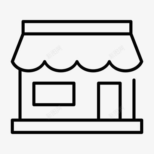 商店咖啡馆沙龙图标svg_新图网 https://ixintu.com 咖啡厅 咖啡馆 商店 沙龙