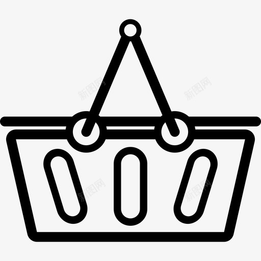 购物篮电子商务食品杂货图标svg_新图网 https://ixintu.com 各行各业 电子商务 购物篮 超市 食品杂货