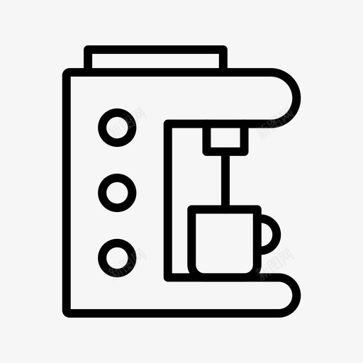 咖啡机浓缩咖啡机器图标svg_新图网 https://ixintu.com 咖啡机 机器 浓缩咖啡 电子设备