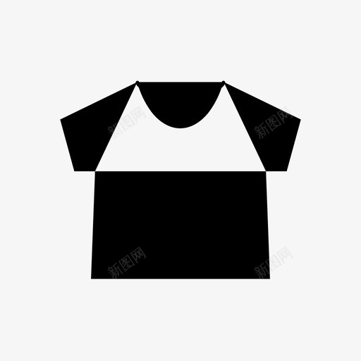 衬衫衣服t恤图标svg_新图网 https://ixintu.com t恤 衣服 衬衫