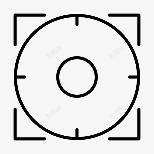 十字准线对焦对焦按钮图标svg_新图网 https://ixintu.com 十字准线 对焦 对焦按钮 对焦选择器 目标