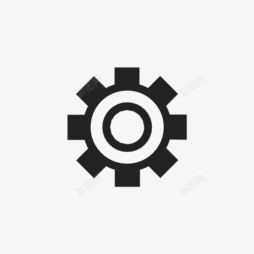齿轮设置用户界面图标svg_新图网 https://ixintu.com 用户界面 设置 齿轮
