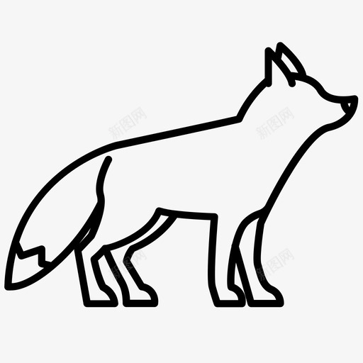 狐狸动物森林图标svg_新图网 https://ixintu.com 动物 宠物 森林 狐狸 狐狸系列 蝰蛇
