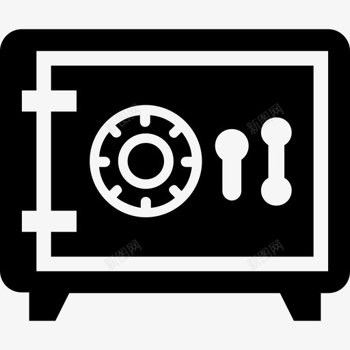 金融银行储物柜货币安全图标svg_新图网 https://ixintu.com 保险库 保险箱 货币安全 金融 银行储物柜 银行和金融实体图标