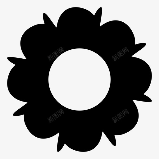 花盛开花园图标svg_新图网 https://ixintu.com 盛开 自然 花 花园 花瓣