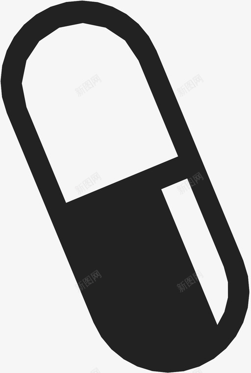 药丸胶囊药图标svg_新图网 https://ixintu.com 胶囊 药 药丸