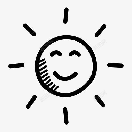 太阳白天春天图标svg_新图网 https://ixintu.com 夏天 天气 太阳 春天 春天的涂鸦 白天 阳光