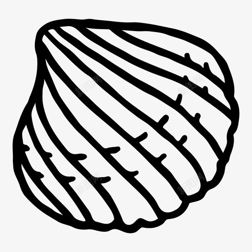 贝壳海洋图标svg_新图网 https://ixintu.com 海洋 贝壳