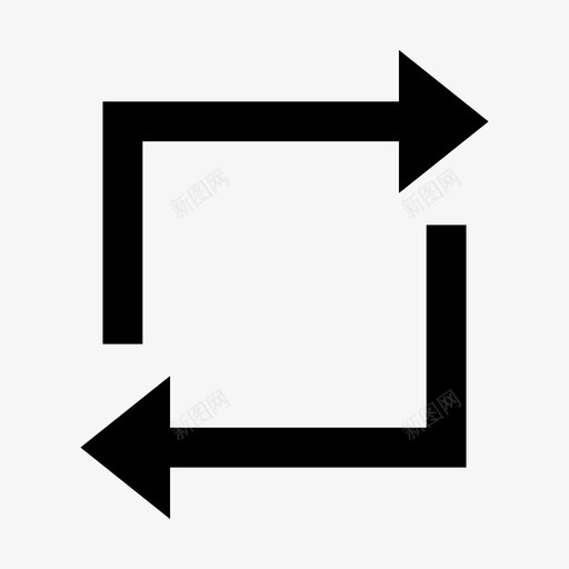 重复播放物料基本界面图标svg_新图网 https://ixintu.com 物料基本界面 重复播放