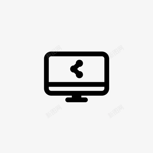 监视器共享桌面转发图标svg_新图网 https://ixintu.com 桌面 监视器共享 转发