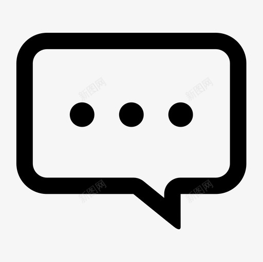 消息svg_新图网 https://ixintu.com 消息 账户类图标(单线)