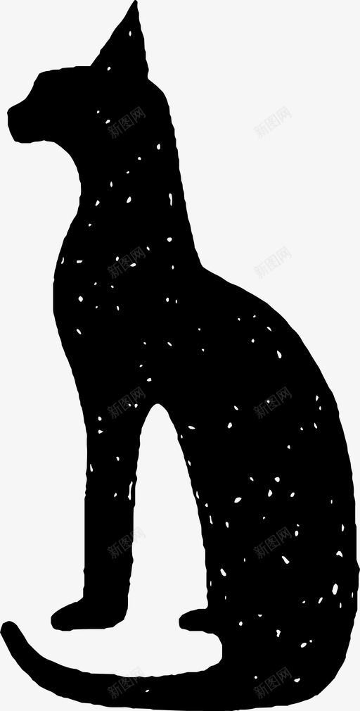 猫古代埃及图标svg_新图网 https://ixintu.com 传说 古代 古埃及手绘 埃及 猫 神圣 神话