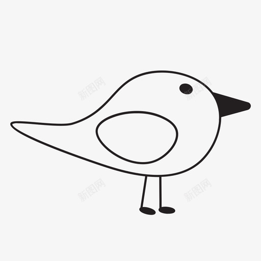 鸟动物喙图标svg_新图网 https://ixintu.com 动物 喙 羽毛 鸟