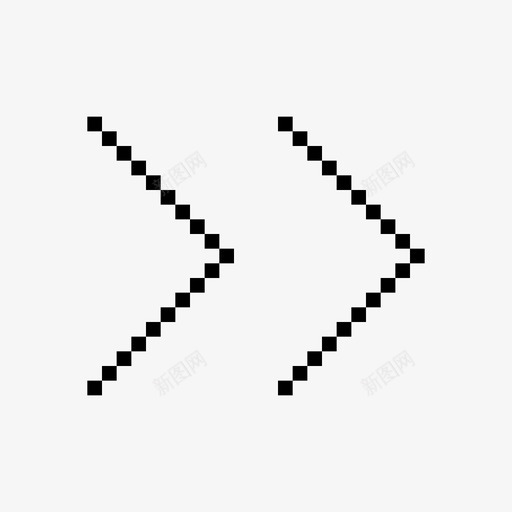 双箭头svg_新图网 https://ixintu.com 双箭头