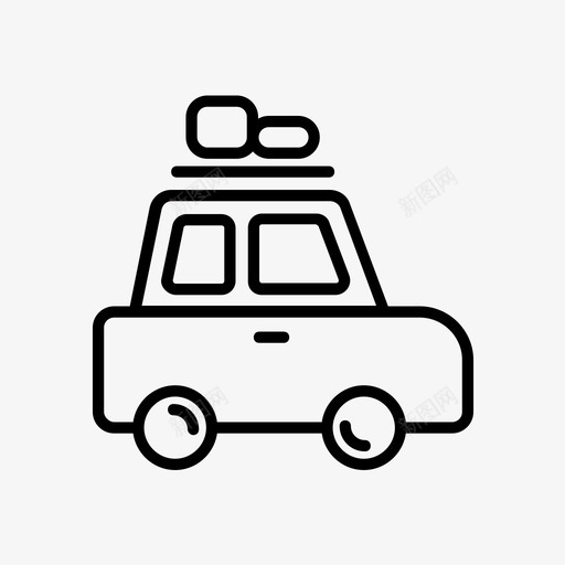 露营汽车假日图标svg_新图网 https://ixintu.com 假日 公路旅行 旅行 汽车 露营
