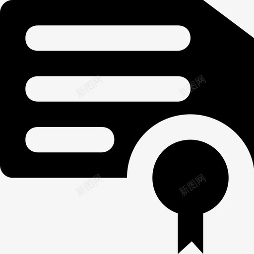 学位证书文凭图标svg_新图网 https://ixintu.com 学位 学校和教育字形图标 执照 文凭 证书