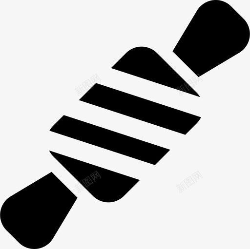 带包装的糖果圣诞节时间图标svg_新图网 https://ixintu.com 圣诞节时间 带包装的糖果