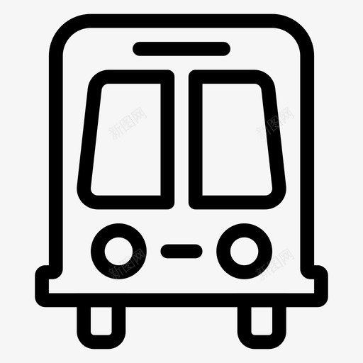 公共汽车汽车运输图标svg_新图网 https://ixintu.com 公共汽车 旅行 汽车 车辆 运输 运输线路图标