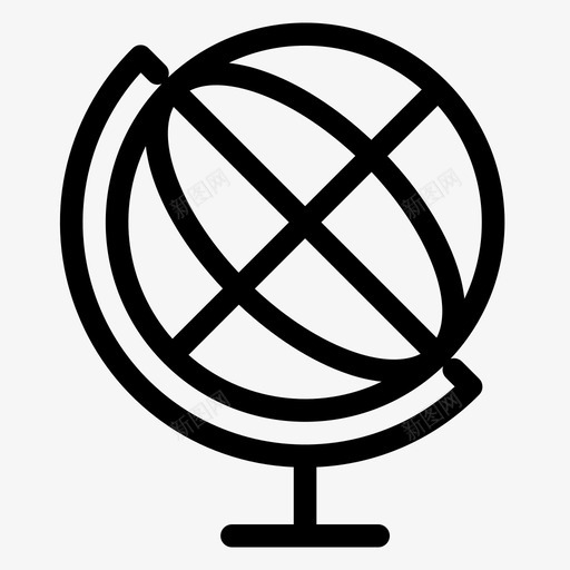 地球仪地图集地理图标svg_新图网 https://ixintu.com 世界 地图 地图集 地球仪 地理 教育地图