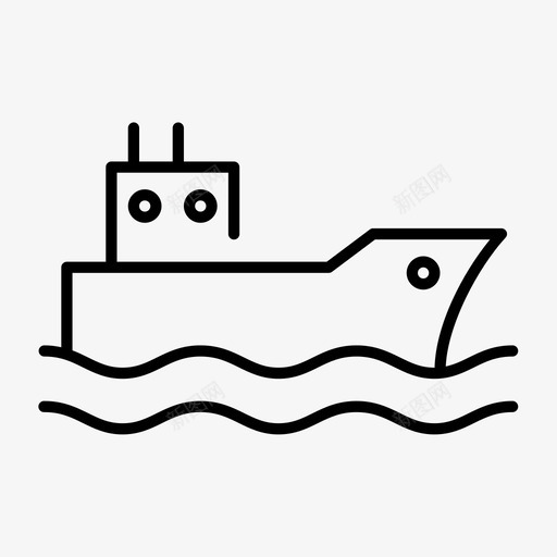 船货船帆船图标svg_新图网 https://ixintu.com 帆船 游艇 船 货船 运输船