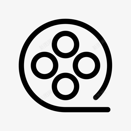 电影胶片电影院图标svg_新图网 https://ixintu.com 电影胶片 电影院