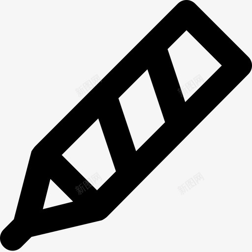 铅笔作文绘图图标svg_新图网 https://ixintu.com 书写 作文 教育平滑线图标 文具 绘图 铅笔