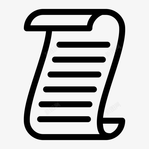 卷轴小册子文件图标svg_新图网 https://ixintu.com 卷轴 小册子 折叠 教育 文件 纸张