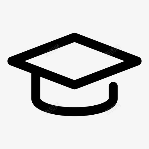 学历研究生研究生帽图标svg_新图网 https://ixintu.com 大学 学习 学历 抵押贷款 研究生 研究生帽