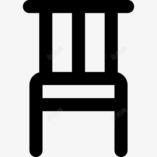 厨房椅办公椅餐椅图标svg_新图网 https://ixintu.com 办公椅 厨房椅 木椅 电器和家具4像素行程48x48像素 餐椅