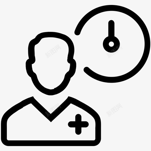 医生会诊预约值班图标svg_新图网 https://ixintu.com 值班 医生会诊 医疗保健1号线 日程安排 预约