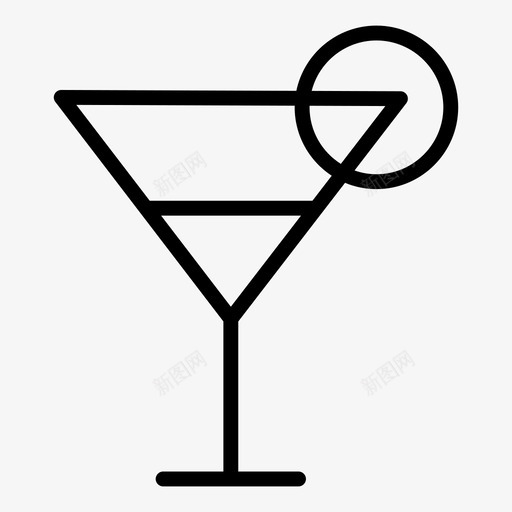 鸡尾酒酒吧饮料图标svg_新图网 https://ixintu.com 烹饪 苦艾酒 酒吧 酸橙 饮料 鸡尾酒