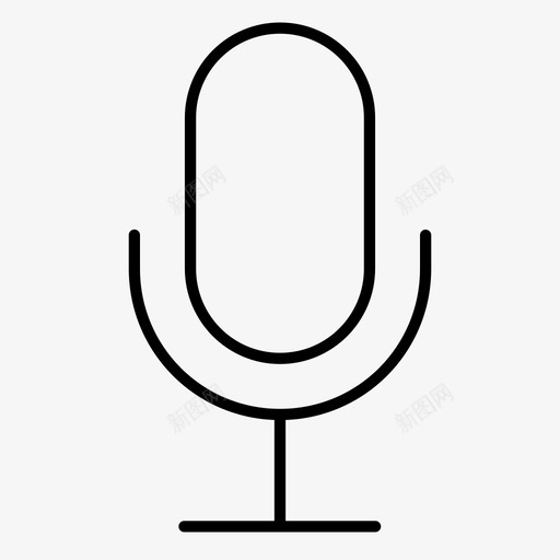 歌手录音架麦克风图标svg_新图网 https://ixintu.com 录音架 歌手 麦克风