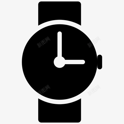 腕表表带时钟图标svg_新图网 https://ixintu.com 时钟 时间 界面元素字形 腕表 表带