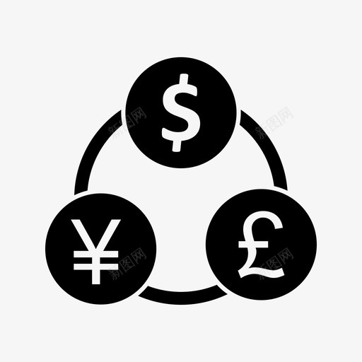 资金流货币转账图标svg_新图网 https://ixintu.com 货币 资金流 转账 银行业务