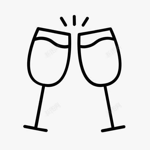 喝酒生日庆祝图标svg_新图网 https://ixintu.com 喝酒 婚礼 庆祝 生日 聚会