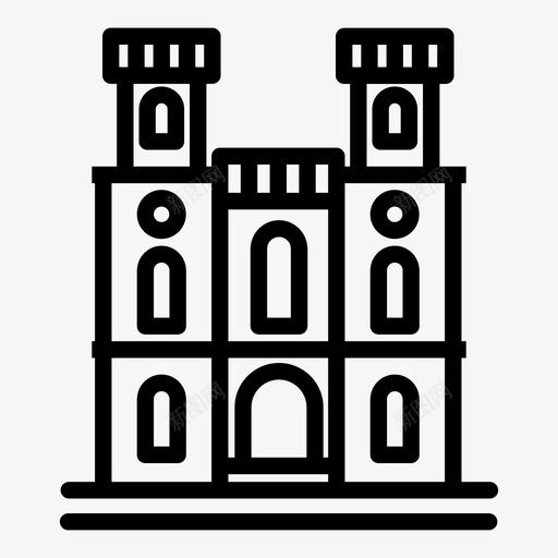 房子建筑历史图标svg_新图网 https://ixintu.com 历史 城市建筑 建筑 房子 房屋